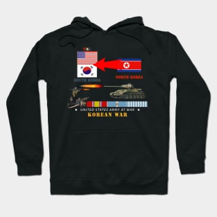 Korean War - USA - South Korean Vs North Korea Hoodie
